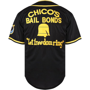 Camiseta de Béisbol Deportiva Personalizada, Ropa Deportiva de Equipo, Camiseta Negra de Malla con Rayas Amarillas en Contraste - Product Image 2