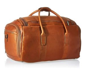 Unisex <b>Large</b> Capacity Foldable Travel Duffle Bag Custom Logo Fashion PU Leather New <b>Plain</b> Blank Design Genuine Leather - Product Image 6