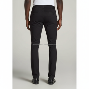Pantalones Chino Slim Fit para Hombre, Negros, Cintura Media, Personalizados, OEM, al por Mayor - Product Image 2