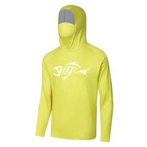 Sudadera con Capucha de Pesca de Manga Larga para Hombre, Estampado por Sublimación, Patrón de Plantas Rojo y Blanco, Protección UPF 50 Anti-UV, Camisa Tipo Pullover para Adultos - Product Image 4