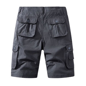 Nouveau design Short cargo décontracté pour homme 2026 Nouvelle taille plus ample Short de sport extérieur de haute qualité en tissu tricoté doux teint uni - Product Image 4