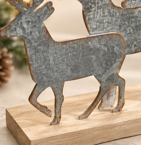 AK latón lujo ciervo diseño madera Navidad decoración alta calidad pieza hecha a mano para decoración Interior/Decoración de mesa de Navidad - Product Image 3