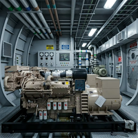 Groupe électrogène diesel marin CumminsPerkin 10 kVA/kW 12/20 kVA 30 kW/kVA 50 kVA 200/250 kVA 500 kW triphasé 50/60 Hz 230/400 V pour bateaux