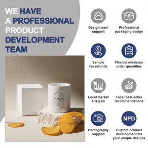 Оптовые ароматические свечи из соевого воска ручной работы класса люкс с керамическим основанием для супермаркетов и интернет-магазинов (под собственной торговой маркой) - Product Image 4