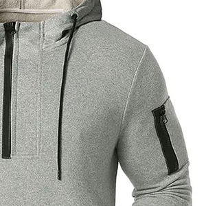 Embroidery Logo Custom Men's Winter Regular Fit Hoodies 350gsm Heavy Weight Pullover Eco-Friendly <b>Thick</b> <b>Fleece</b> Hoodie - Product Image 5