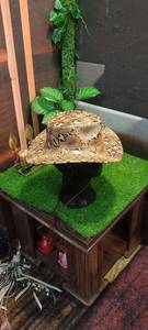 Sombrero de Vaquero de Cuero con Borde Ancho y Patrón de Piel de Serpiente, Estilo Occidental, Accesorio de Disfraz para Fiestas de Cuatro Estaciones, Unisex - Product Image 4