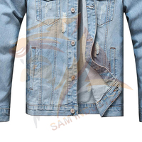 Nouvelles arrivées : vestes en jean slim fit pour hommes, haute qualité, couleur unie, en coton, pour adultes.