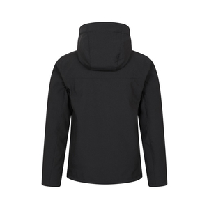 <b>Men's</b> Black Fleece Hooded <b>Jacket</b> Windproof Zipper Closure Casual <b>Winter</b> Outdoor Wear Made in Pakistan By Salamons Wears - Product Image 3