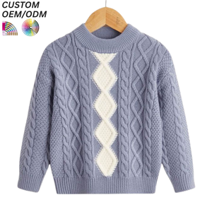 Pull-over personnalisé pour garçons en mélange polyester/coton, anti-plis, écologique, grandes tailles, vêtements d'hiver pour enfants, vente en gros OEM/ODM - Product Image 5