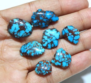 Plaque de turquoise naturelle d'Arizona pour la fabrication de bijoux, tranches de turquoise brute pour cabochon, turquoise Prince de haute qualité, turquoise brute pour bijoux. - Product Image 2