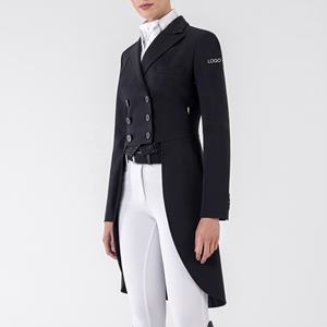 Prix de gros personnalisé équitation spectacle Tailcoat vêtements équestres veste pour femmes en plein air Horsekraft manteau Logo Designs - Product Image 5