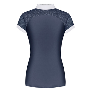 Camisas de equitación personalizadas para mujer, de algodón blanco, manga larga, transpirables, elegantes, de alto rendimiento, capa base para montar a caballo. - Product Image 5