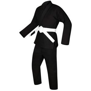 Kimono de Jiu-Jitsu Brésilien 100% Coton Unisexe Adulte Coupe Classique Durable Teint Uni Tenue de Sport BJJ - Product Image 4