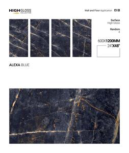 กระเบื้องพอร์ซเลนผิวมันเงา ขนาด 600 x 1200 มม. ลายหินอ่อนเคลือบเงา สำหรับปูพื้นและผนังภายในโรงแรม วิลล่า - Product Image 4