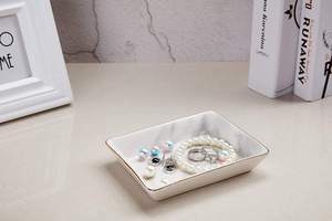 Plateau de service et de présentation décoratif de luxe en marbre antique de Calcutta Viola, fait main et de style moderne - Product Image 4