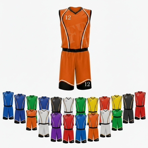 Ensemble d'uniformes de basketball personnalisés confortables – Maillot et short imprimés sur mesure, vêtements de sport respirants pour l'entraînement d'équipe - Product Image 1