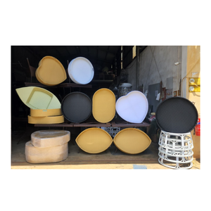 Assiette décorative en rotin artisanal, assiette de présentation tissée naturellement, décoration de table pour hôtel et restaurant - Product Image 6