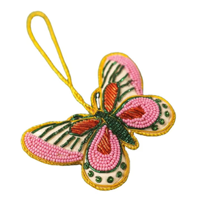 Stylish Fancy Multi Color Butterfly Beaded Embroidery <b>Charm</b> & <b>Keyring</b> High Quality Handmade Beautiful Trendy BY MULTI CRAFT - Product Image 6