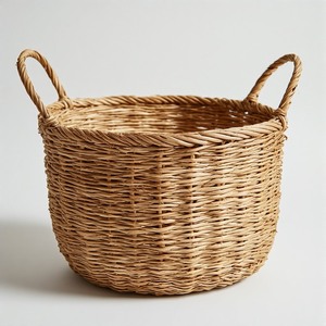 Hand Braided Eco Friendly Seagrass <b>Basket</b> for Kitchen and <b>Bathroom</b> Storage Durable and Multifunctional Decorative Use - Product Image 3