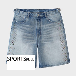 Comfortable Men Rhinestone Short Breathable Hot Selling Light Weight Reasonable Rate Men Rhinestone Short With Latest Designs - Product Image 5