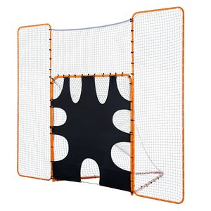 Porta da Lacrosse 3-in-1 in Acciaio 12x9 piedi con Bersaglio e Rebounder per Allenamento, Montaggio Rapido e Semplice, per Uso in Giardino - Product Image 1