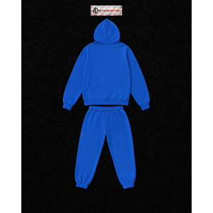 Conjunto Deportivo Personalizado Azul Rey para Hombre, Sudadera con Cremallera Completa y Pantalones Jogger, Ropa Deportiva Informal para Gimnasio, Entrenamiento y Uso Diario, Venta al Por Mayor - Product Image 6