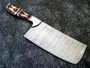 Cuchillo de Cocina BA ENTERPRISES, Premium, de Grado Industrial, Forjado a Mano, de Acero de Damasco, de 12 Pulgadas, con Mango de Madera |   Chef - Product Image 2