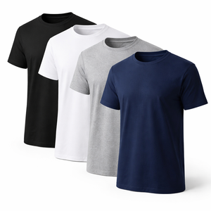 Camisetas Gráficas Personalizadas al por Mayor para Hombre, Impresas con Serigrafía, 100% Algodón, Transpirables, Antiarrugas, Corte Regular, Manga Corta, OEM - Product Image 3