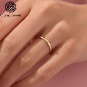 แหวนหมั้น Charm_Jewells ชุบทอง 18K เงินแท้ประดับโมอิสซาไนต์ ดีไซน์เรียบหรู รูปดาว ประดับเพชรแบบหนามเตย - Product Image 2