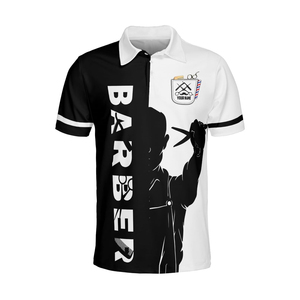 เสื้อยืดช่างตัดผมคุณภาพสูงรุ่นใหม่ปี 2026 รับสกรีนโลโก้ พิมพ์ลายดิจิตอล ระบายอากาศ แห้งเร็ว ซักได้ - Product Image 1