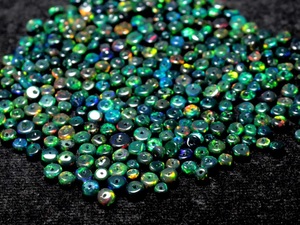 Perles en vrac opale de feu éthiopienne naturelle multicolore 3-5mm, lisses, en forme de rondelle, certifiées par un tiers pour la fabrication de bijoux - Product Image 2