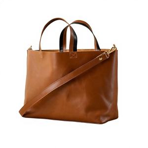 Bolso de Mano de Cuero Genuino para Mujer, Duradero, Ligero, con Cierre de Cremallera, Impermeable, Plegable, de Gran Capacidad, Casual - Product Image 1
