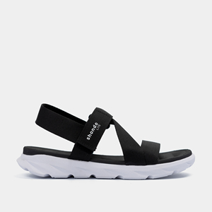 Sandalias Escolares F6S Shondo Lite, Casuales y Cómodas, en Blanco y Negro - Product Image 1