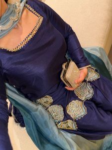ชุดทำจากผ้าฝ้ายธรรมชาติชุดเล่น Salwar สำหรับผู้หญิงชุดถักไม่เหมือนใคร - Product Image 2