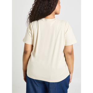 Camisetas Básicas Extra Grandes al Por Mayor, Personaliza con el Logotipo de tu Marca, 240GSM, Ropa Urbana para Mujer, Jersey de Algodón y Spandex - Product Image 6