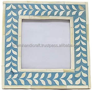 Handcrafted Beautiful Wooden Bone Resin Inlay Photo <b>Frame</b> Customized Die Cutting <b>Printing</b> High Quality Home Decoration India - Product Image 1