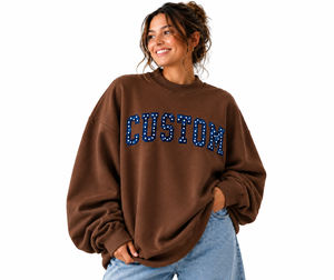 NANJU <b>Top</b> Trendy Loose Fit Custom Embroidery Logo <b>Women's</b> Long Sleeve Mock Neck Winter Sweatshirt Breathable Anti-Wrinkle 100% - Product Image 5