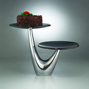 Support géométrique en métal, présentoir à cadre doré, support de décoration pour traiteur, support à gâteaux pour fête - Product Image 3