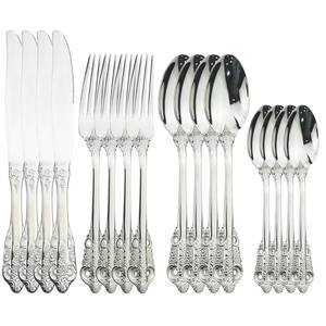 Elegante juego de cubiertos de acero inoxidable para mesa de comedor, cocina, restaurante, hotel, catering, bodas y fiestas. - Product Image 4