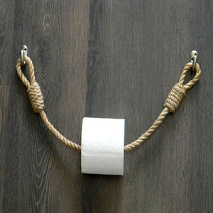 Wall Mounted Jute Rope Toilet <b>Paper</b> Holder Handmade Bathroom <b>Tissue</b> Roll Holder Luxury Decor Use Home Bathroom - Product Image 6