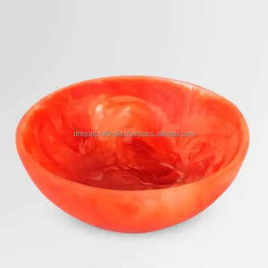 Ensaladera de madera redonda hecha a mano al por mayor, resina de alto pulido para sopa, fideos, utensilios de cocina para uso de arroz - Product Image 4