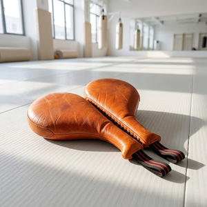 Cible de Taekwondo ronde pour enfants en cuir PU et mousse EVA – Équipement de frappe - Product Image 3