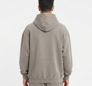 Fabricant OEM – Sweats à capuche 100 % coton lavé, vierges, épais, coupe oversize, avec logo personnalisé, pour hommes, couleur unie - Product Image 3