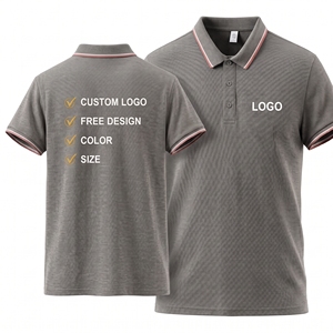 เสื้อโปโลพร้อมตัวเลือกการปรับแต่งแบบเต็มรูปแบบ ผ้าเจอร์ซีย์คอตตอน PK เหมาะสำหรับฤดูร้อน เสื้อโปโลผู้ชายเนื้อผ้าบางเบา ระบายอากาศได้ดี - Product Image 1