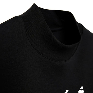 OEM Custom Mock Neck Blank Plain French Terry Oversized 100% Cotton Drop Shoulder <b>Pullover</b> Crewneck Sweatshirt <b>Jumper</b> for Men - Product Image 6