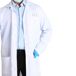 New Design Men Doctor Medical Lab Coat Breathable Windproof Stretchable Fabric Customized Colors High-quality <b>Scrub</b> Lab Coat - Product Image 5