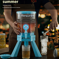 Draagbare desktop dranken dispenser met plastic ijsbak |   Verlichte biertoren voor gekoeld champagne & bar-partyuitrusting