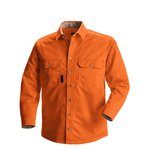 100%Cotton Men's Short Sleeve <b>Shirt</b> Workwear Protective for Men - Product Image 5