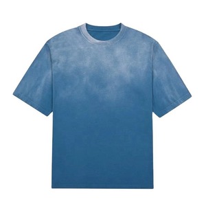 T-shirt délavé au soleil pour homme, t-shirts délavés à l'acide, t-shirt personnalisé à épaules tombantes pour homme - Product Image 1