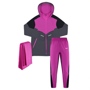 Conjunto Deportivo Premium para Hombre con Capucha Reflectante y Cortavientos - Transpirable, Ligero y con Bloques de Color - Product Image 3